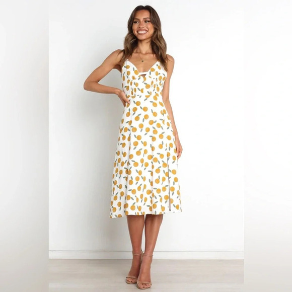 PETAL & PUP Tropicana Dress in White - Picture 1 of 13